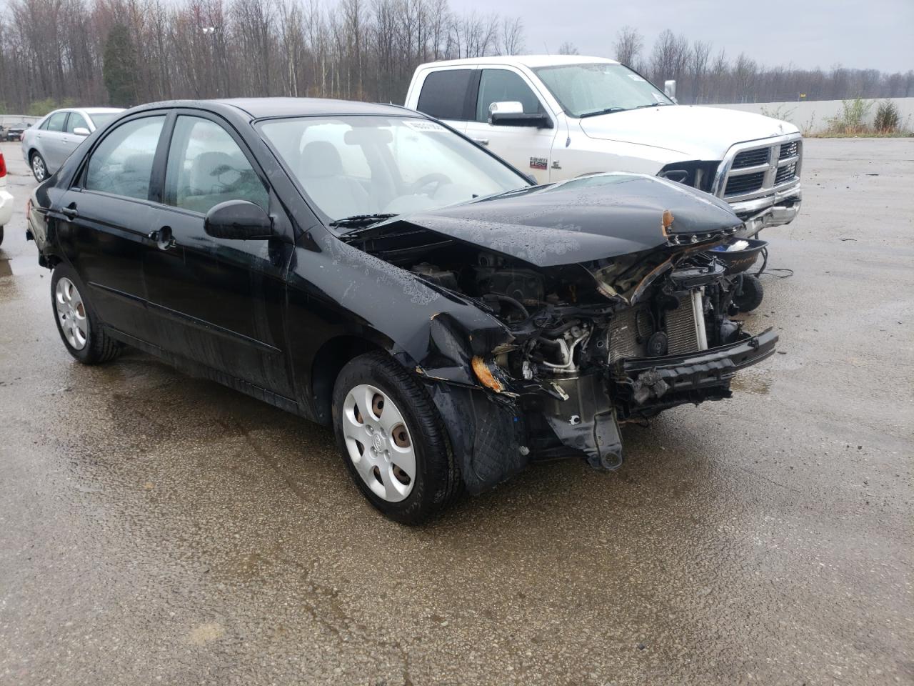 KIA SPECTRA EX 2009 with VIN KNAFE221295608273 - Photo from auction