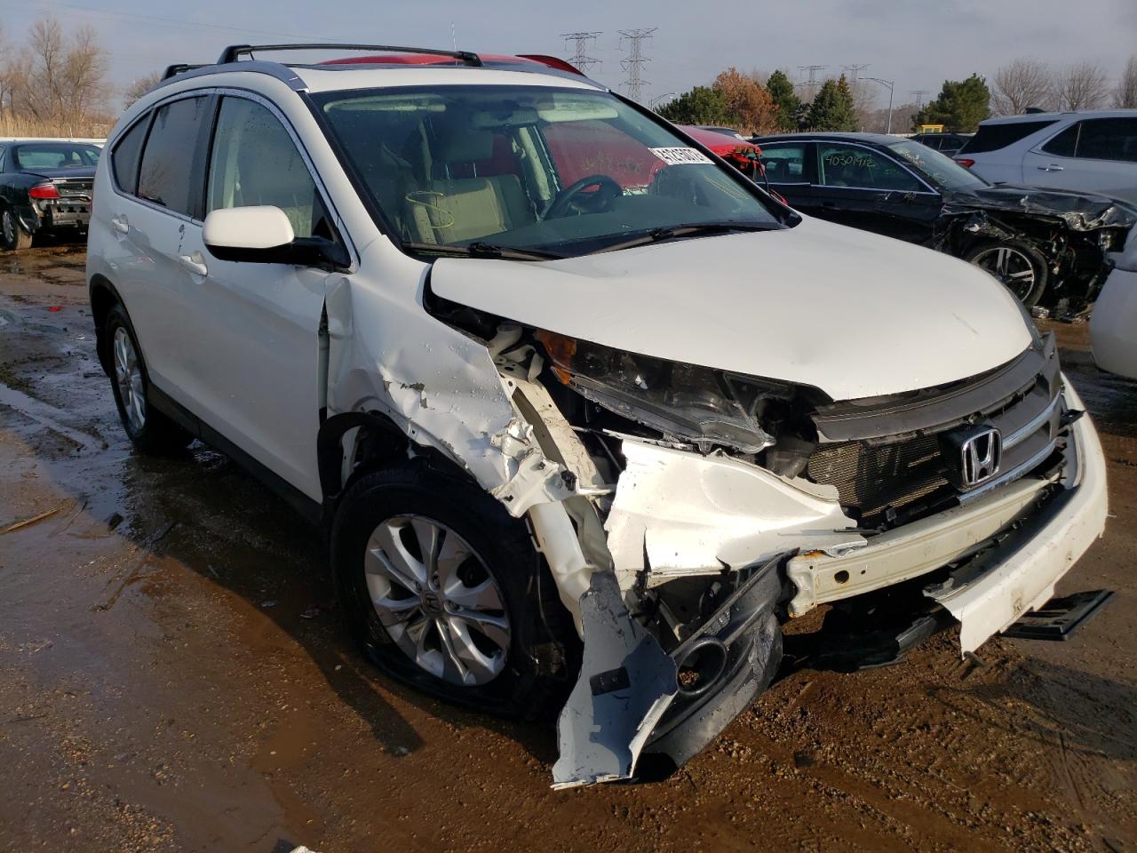 HONDA CR-V EX 2013 with VIN 5J6RM4H57DL021834 - Photo from auction