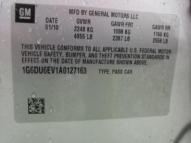 Photo 10 from auction – 2010 CADILLAC STS with VIN 1G6DU6EV1A0127163