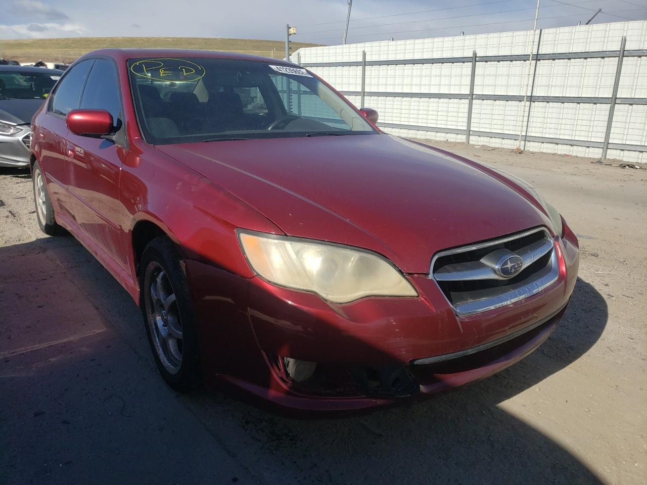 SUBARU LEGACY 2.5 2009 with VIN 4S3BL616097212763 - Photo from auction