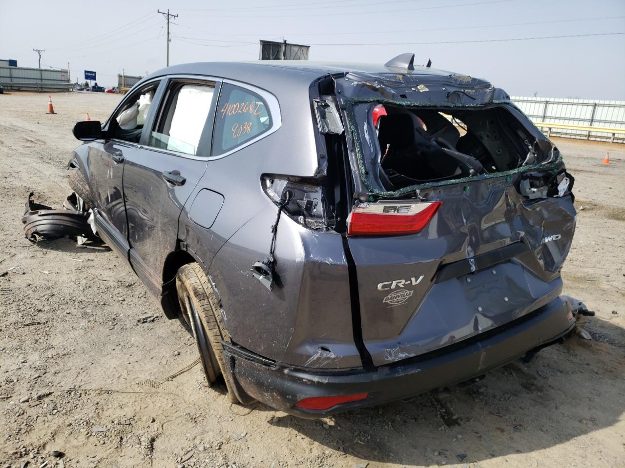 Photo 3 from auction – 2019 HONDA CRV with VIN 5J6RW6H39KL001747