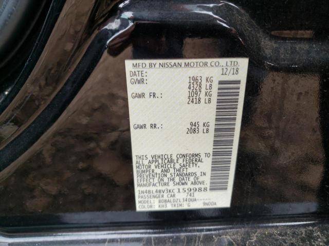Photo 10 from auction – 2019 NISSAN ALTIMA S with VIN 1N4BL4BV3KC159988