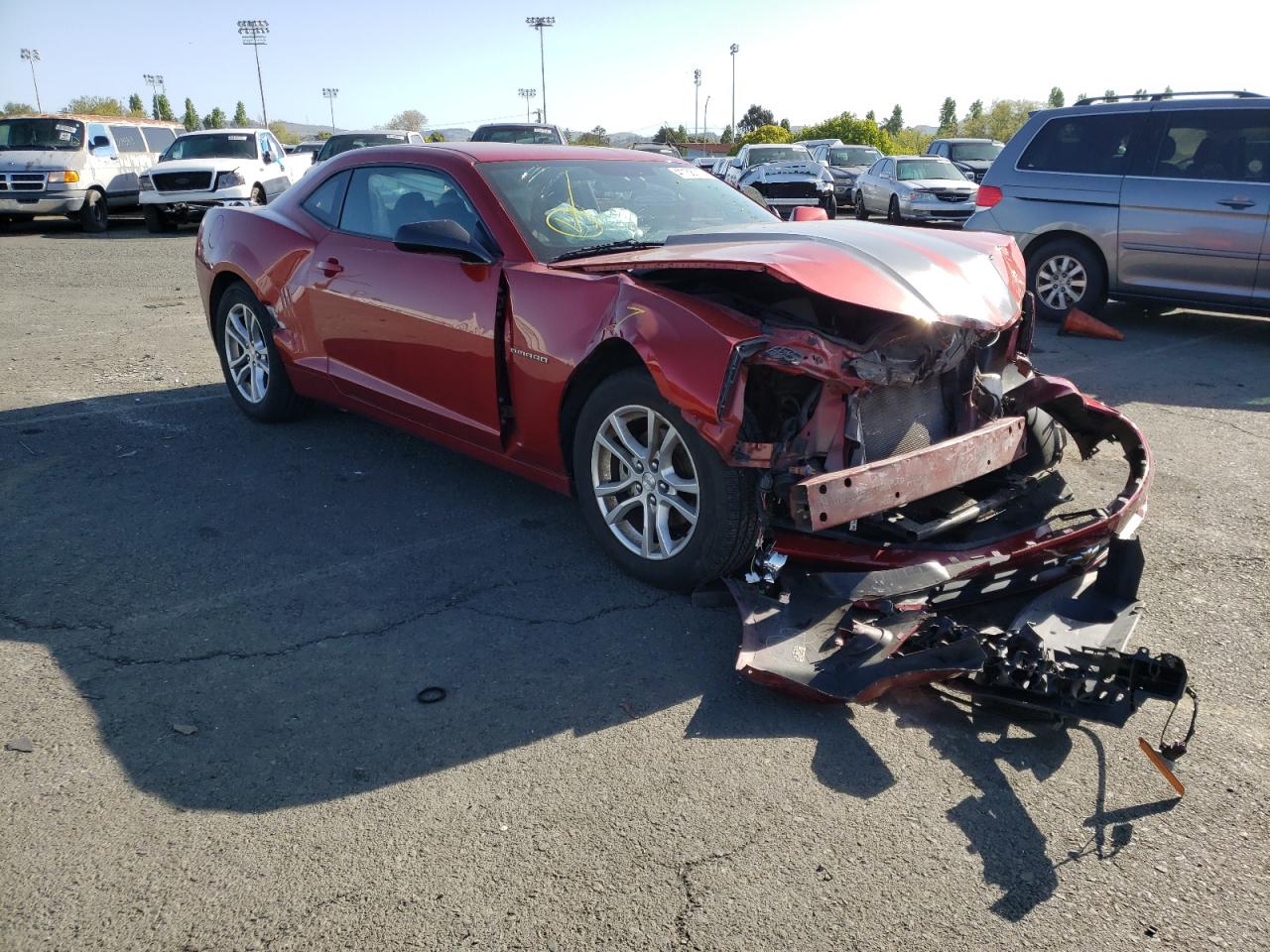 CHEVROLET CAMARO LS 2014 with VIN 2G1FA1E37E9274673 - Photo from auction