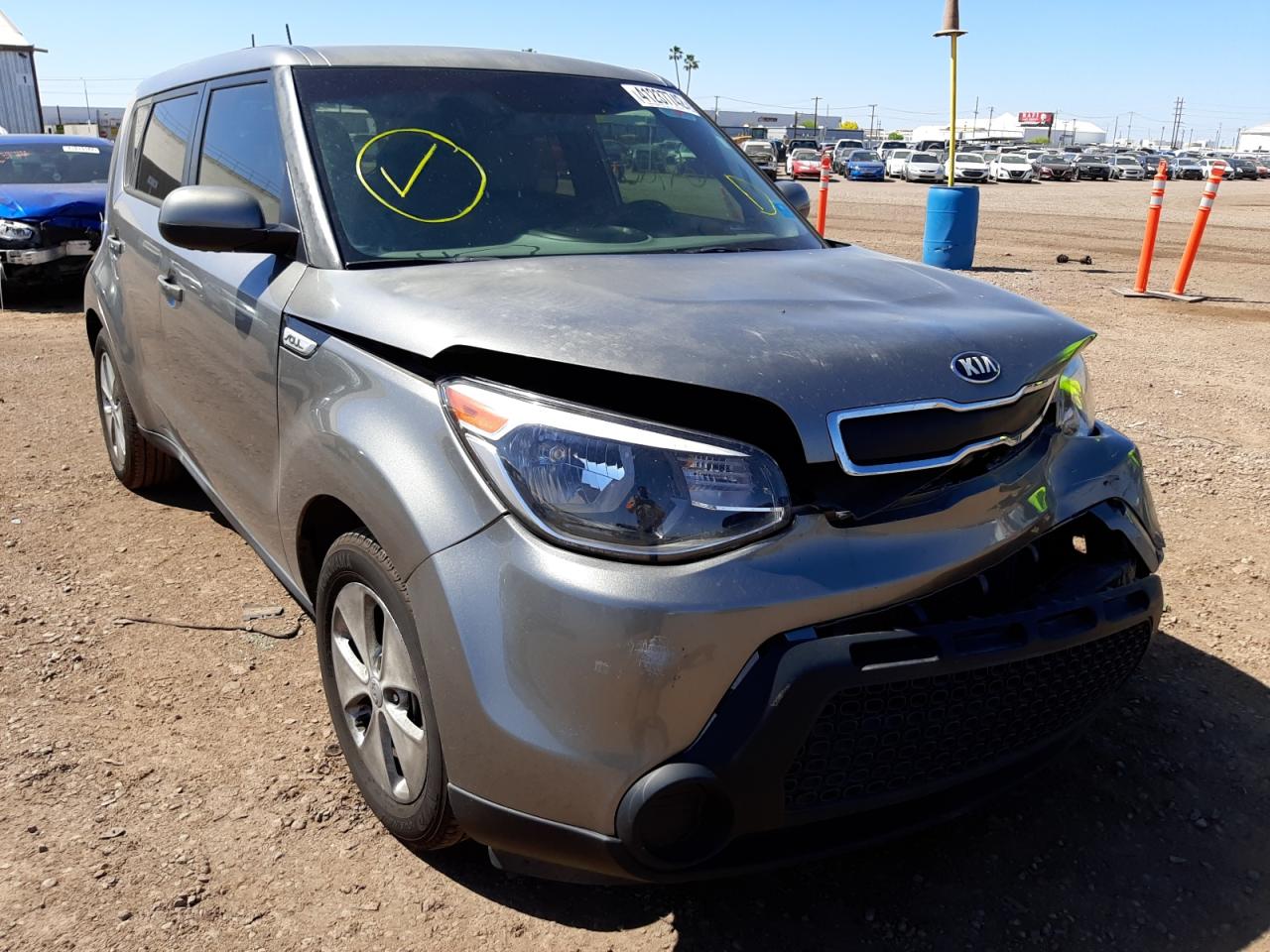 KIA SOUL 2016 with VIN KNDJN2A28G7272346 - Photo from auction