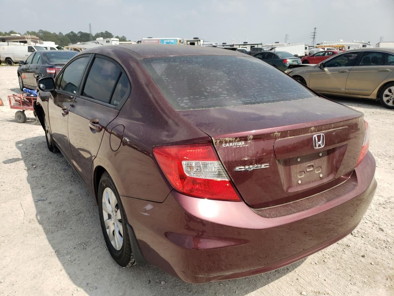 Photo 3 from auction – 2012 HONDA CIVIC LX with VIN 19XFB2F51CE320927