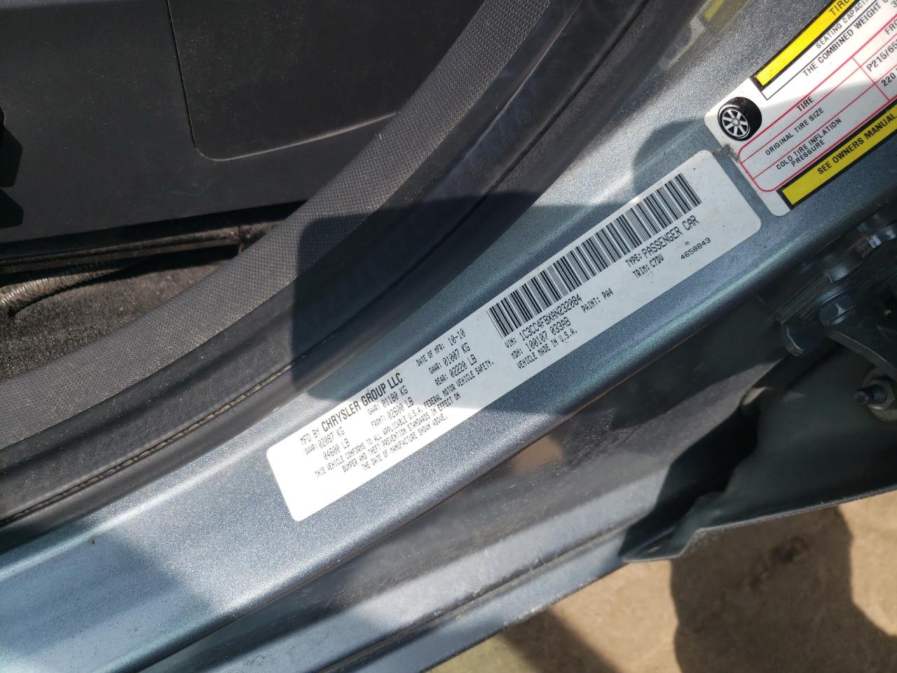 Photo 10 from auction – 2010 CHRYSLER SEBRING TO with VIN 1C3CC4FBXAN232084