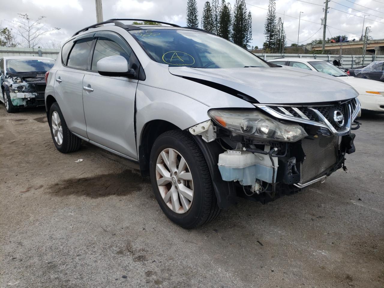 Photo 1 from auction – 2012 NISSAN MURANO S with VIN JN8AZ1MU2CW100832