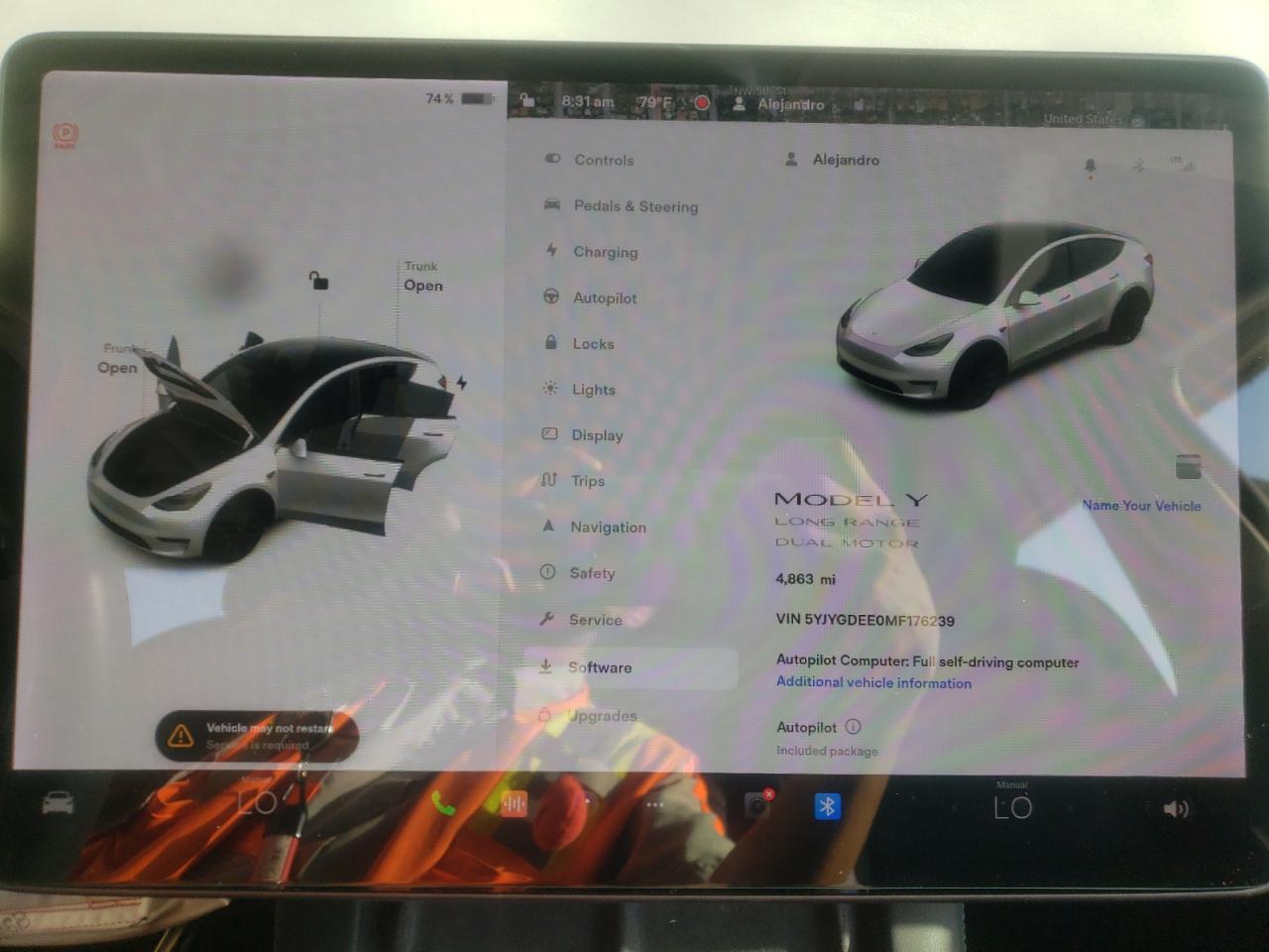 Фото 8 с аукциона – 2021 TESLA MODEL Y с VIN 5YJYGDEE0MF176239