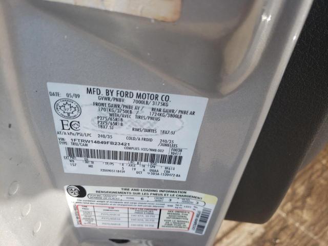 Photo 10 from auction – 2009 FORD F150 SUPER with VIN 1FTRW14849FB23421