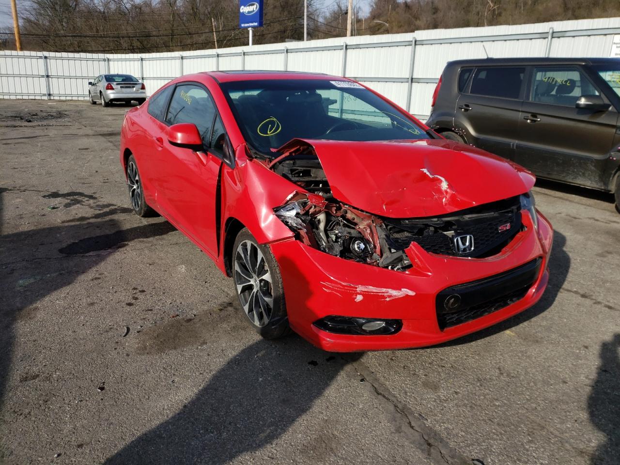 HONDA CIVIC SI 2013 with VIN 2HGFG4A58DH702397 - Photo from auction