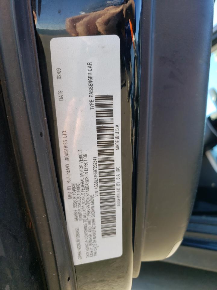 Photo 10 from auction – 2009 SUBARU LEGACY 2.5 with VIN 4S3BL616597232541