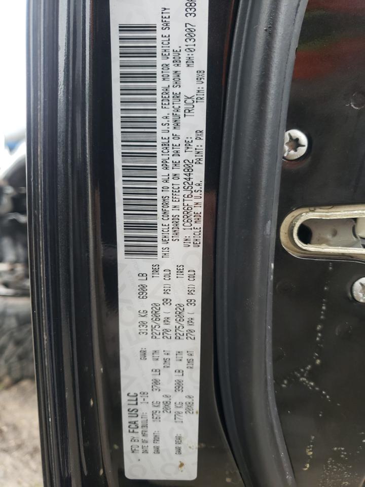 Photo 10 from auction – 2018 RAM 1500 ST with VIN 1C6RR6FT6JS244802