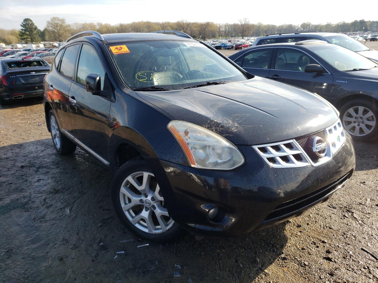NISSAN ROGUE S 2012 with VIN JN8AS5MT1CW270974 - Photo from auction