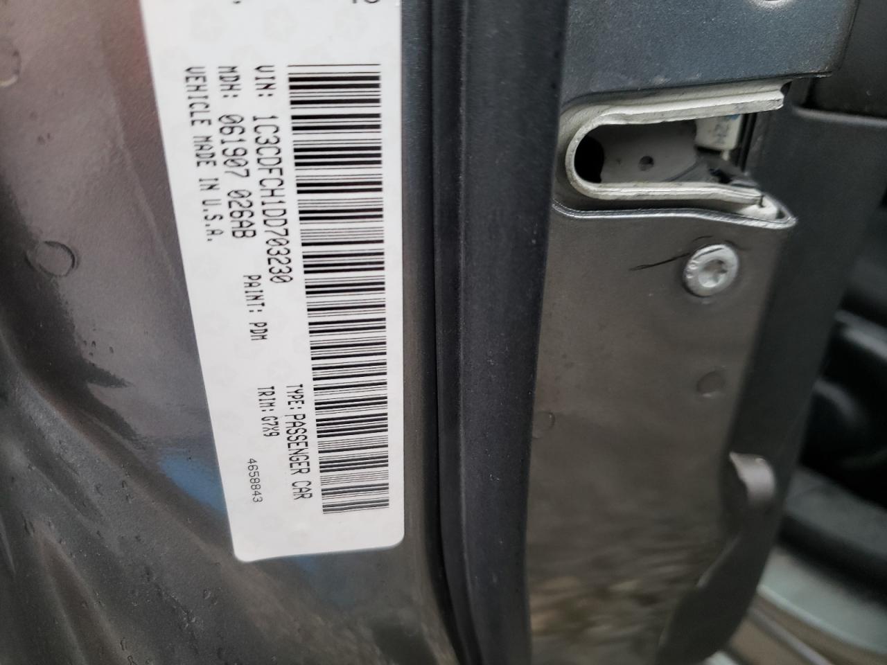 Photo 10 from auction – 2013 DODGE DART LIMIT with VIN 1C3CDFBA3DD311869