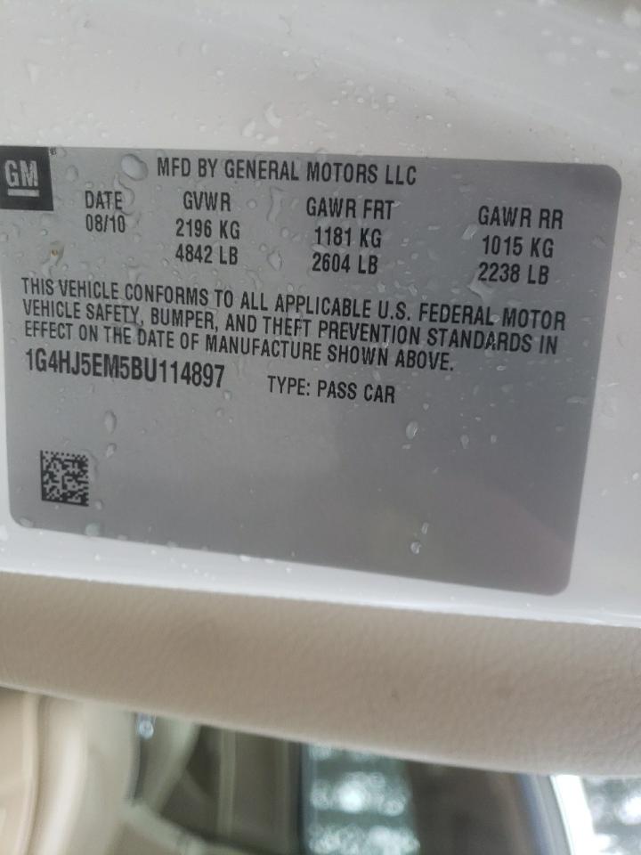 Photo 10 from auction – 2011 BUICK LUCERNE CX with VIN 1G4HJ5EM5BU114897