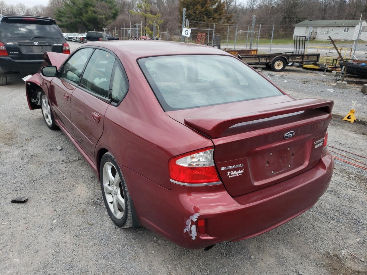 Photo 3 from auction – 2009 SUBARU LEGACY 2.5 with VIN 4S3BL616697231754