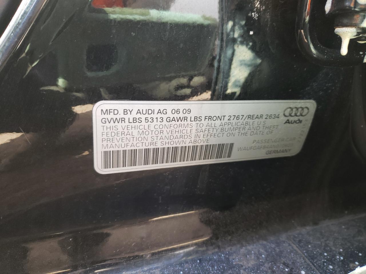Foto 10 de la subasta – 2010 AUDI A6 PREMIUM con VIN WAUFGAFB4AN010603