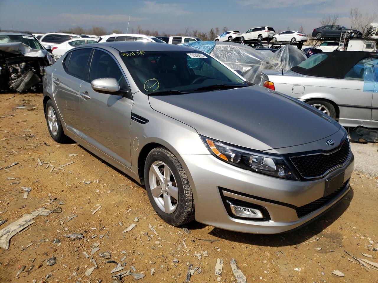 KIA OPTIMA LX 2014 with VIN 5XXGM4A70EG340860 - Photo from auction