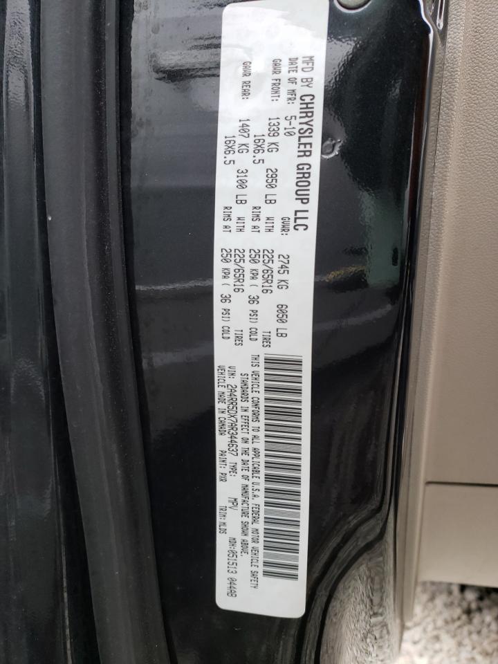 Photo 10 from auction – 2010 CHRYSLER TOWN & COU with VIN 2A4RR5DX7AR344637