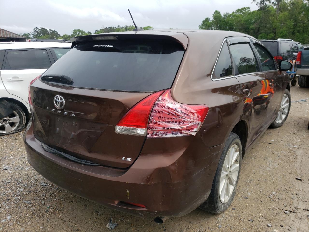 Photo 4 from auction – 2012 TOYOTA VENZA LE with VIN 4T3ZA3BB5CU059114