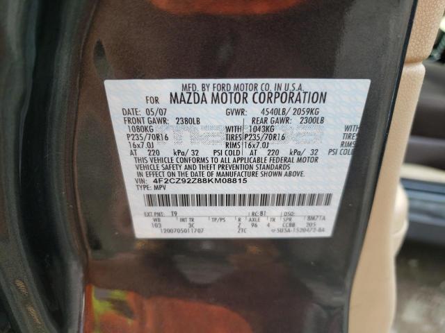 MAZDA TRIBUTE I 2008 with VIN 4F2CZ92Z88KM08815 - Photo from auction