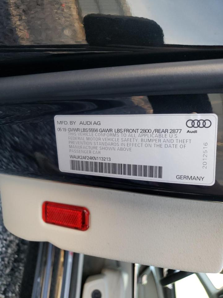 Photo 10 from auction – 2019 AUDI A6 PREMIUM with VIN WAUK2AF24KN113213