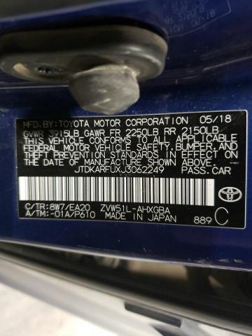 Photo 10 from auction – 2018 TOYOTA PRIUS with VIN JTDKARFUXJ3062249