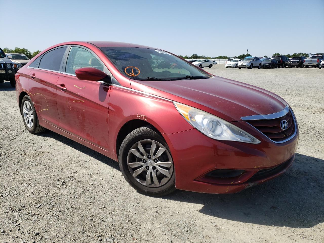 HYUNDAI SONATA GLS 2012 with VIN 5NPEB4AC3CH418639 - Photo from auction