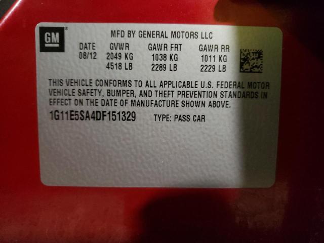 Photo 10 from auction – 2013 CHEVROLET MALIBU 2LT with VIN 1G11E5SA4DF151329
