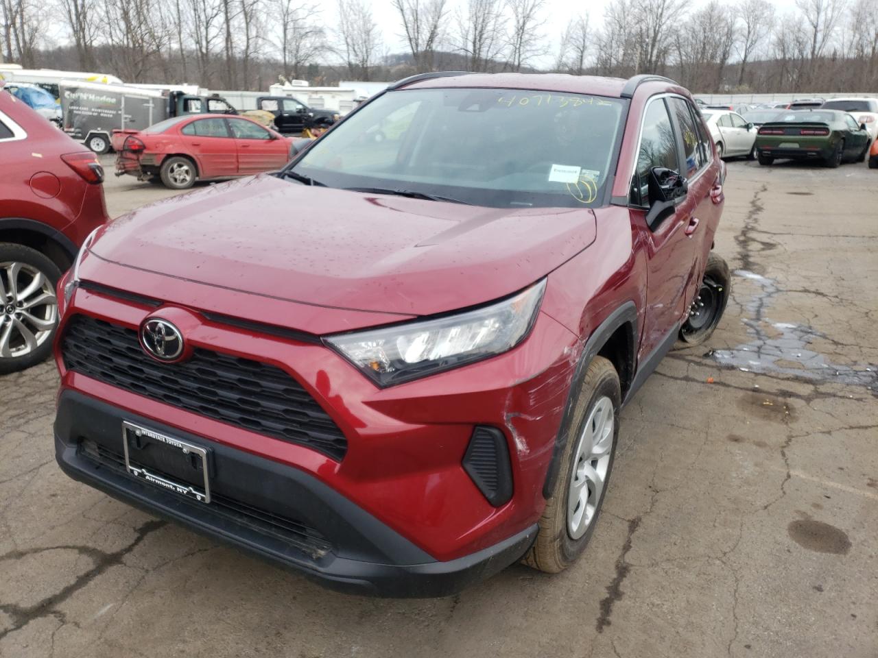 Photo 2 from auction – 2021 TOYOTA RAV4 LE with VIN 2T3F1RFV9MW243502
