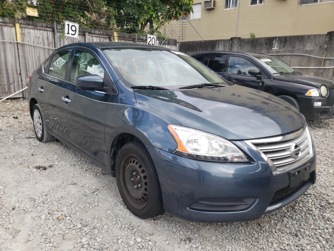 NISSAN SENTRA S 2014 with VIN 3N1AB7AP8EY293133 - Photo from auction