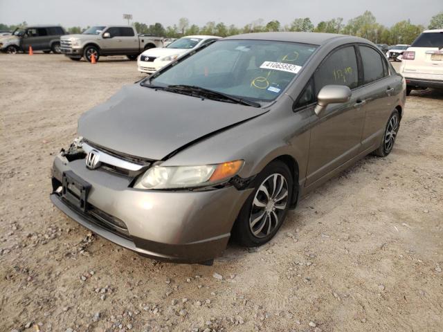 Photo 2 from auction – 2008 HONDA CIVIC LX with VIN 2HGFA16508H345571