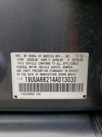 Photo 10 from auction – 2004 ACURA TL with VIN 19UUA66214A013030