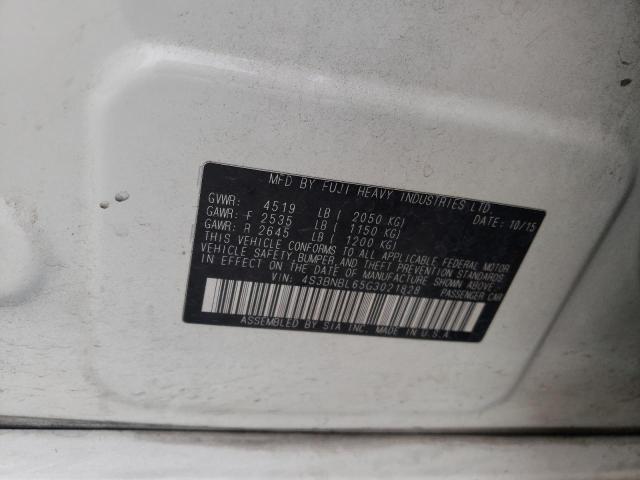Photo 10 from auction – 2016 SUBARU LEGACY 2.5 with VIN 4S3BNBL65G3021828