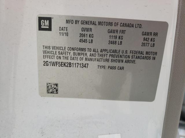 Foto 10 de la subasta – 2011 CHEVROLET IMPALA LS con VIN 2G1WF5EK2B1171347