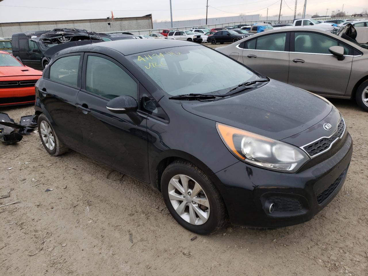 KIA RIO EX 2013 with VIN KNADN5A3XD6185778 - Photo from auction