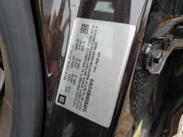 Photo 10 from auction – 2016 BUICK VERANO with VIN 1G4PS5SK0G4127818