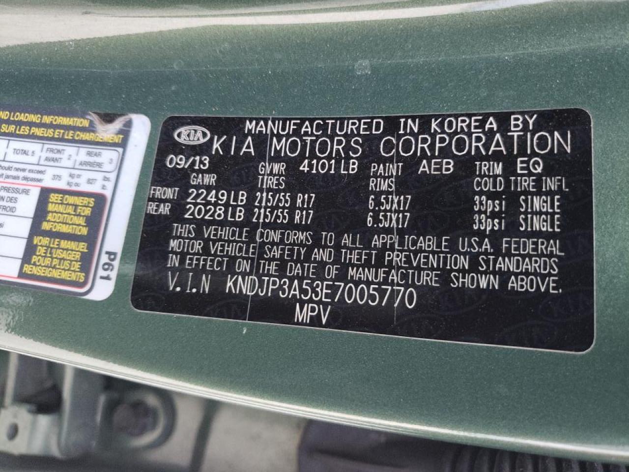 Photo 10 from auction – 2014 KIA SOUL + with VIN KNDJP3A53E7005770