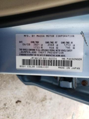 Photo 10 from auction – 2008 MAZDA 3 with VIN JM1BK32F881182056