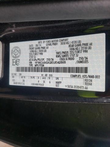 Photo 10 from auction – 2014 FORD ESCAPE SE with VIN 1FMCU0GX2EUE42505