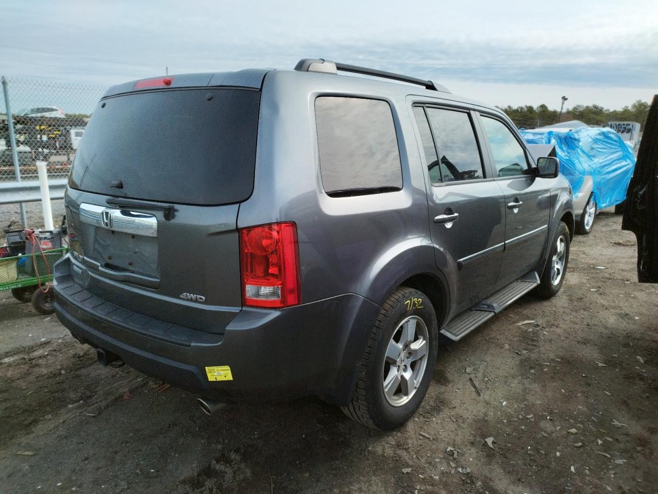 Photo 4 from auction – 2011 HONDA PILOT EXL with VIN 5FNYF4H59BB036248