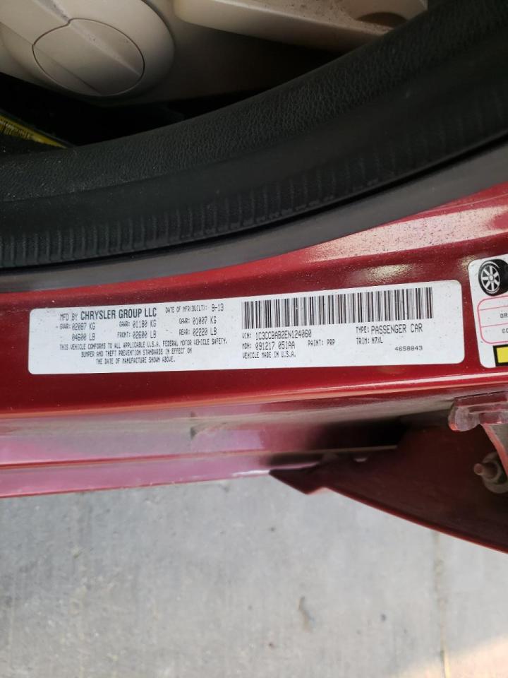 Photo 10 from auction – 2014 CHRYSLER 200 LX with VIN 1C3CCBAB2EN124060