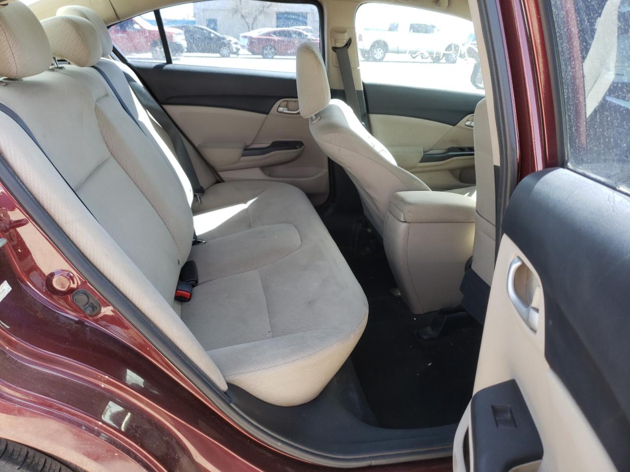 Photo 6 from auction – 2013 HONDA CIVIC LX with VIN 19XFB2F54DE043496