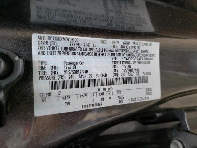 Photo 10 from auction – 2015 FORD FOCUS SE with VIN 1FADP3F24FL384000