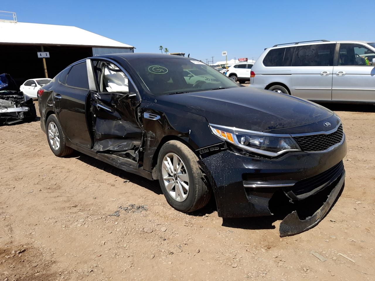 KIA OPTIMA LX 2016 with VIN 5XXGT4L32GG094510 - Photo from auction