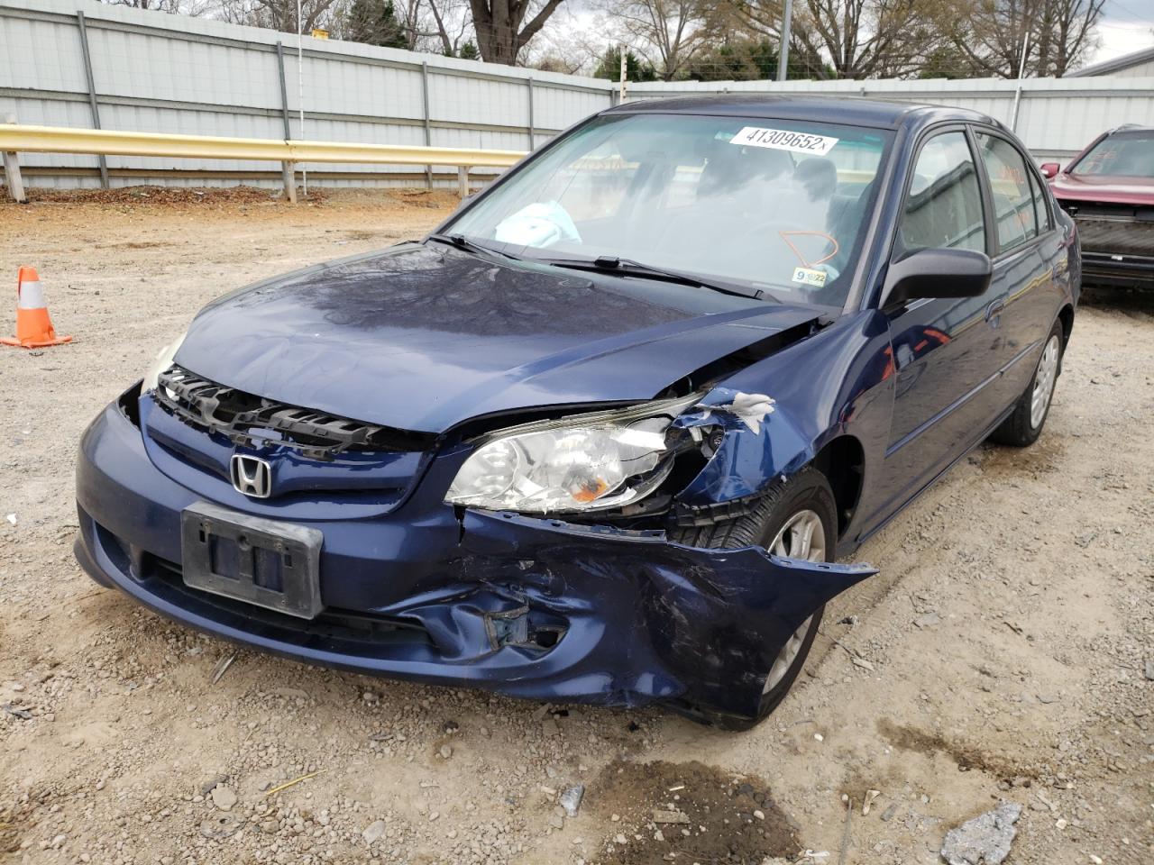 Photo 2 from auction – 2004 HONDA CIVIC LX with VIN 2HGES16574H639858