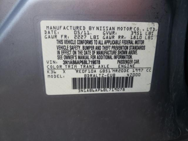 Photo 10 from auction – 2011 NISSAN SENTRA 2.0 with VIN 3N1AB6AP6BL719078