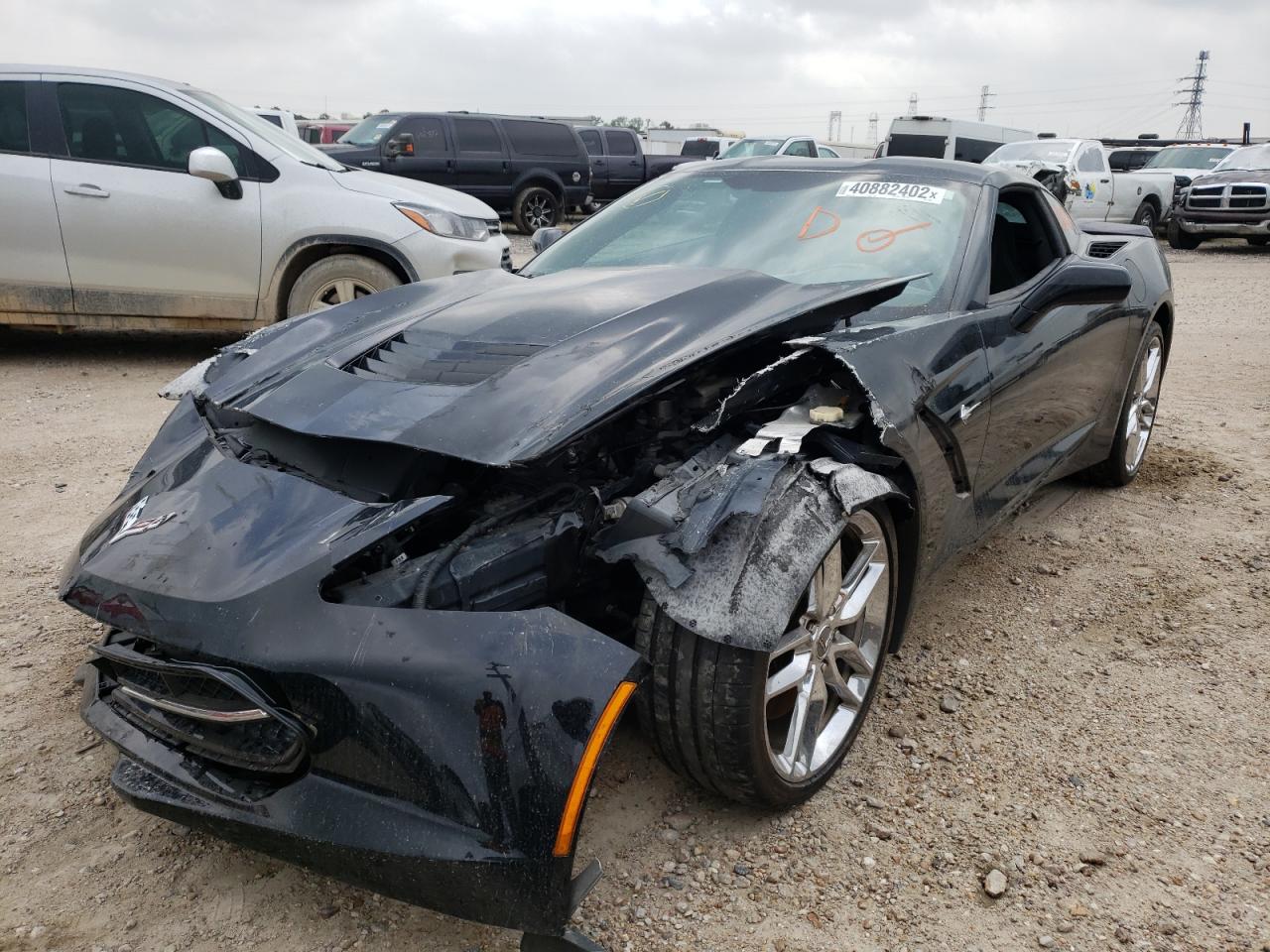 Photo 2 from auction – 2014 CHEVROLET CORVETTE S with VIN 1G1YL2D78E5100962