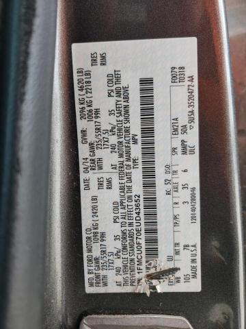 Photo 10 from auction – 2014 FORD ESCAPE S with VIN 1FMCU0F70EUD43652