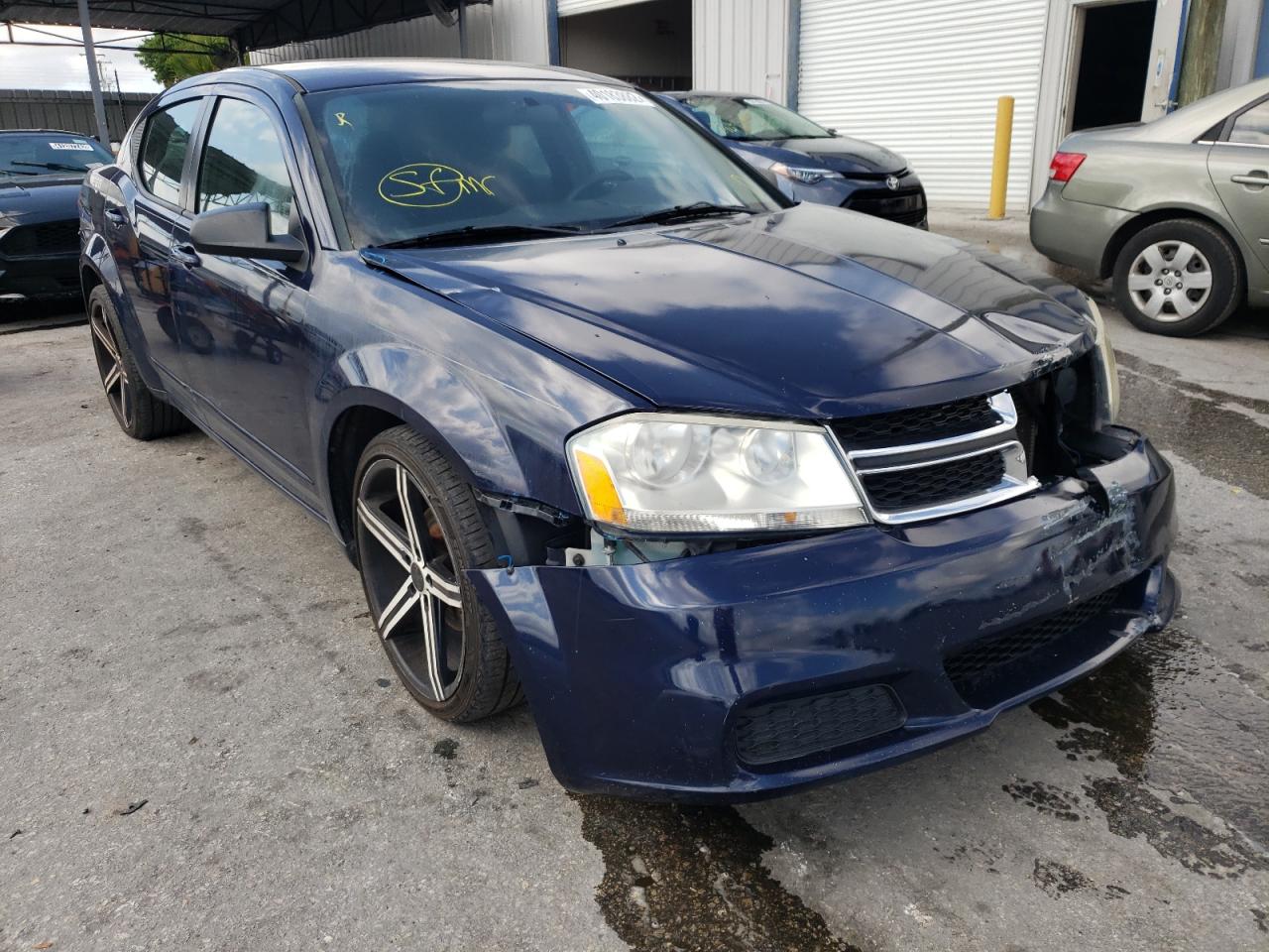 DODGE AVENGER SE 2013 with VIN 1C3CDZABXDN642843 - Photo from auction
